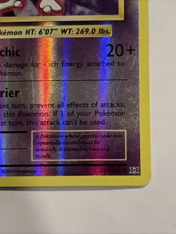 Pokemon TCG Mewtwo 51/108 XY Evolutions Reverse Holo Rare LP - Image 4