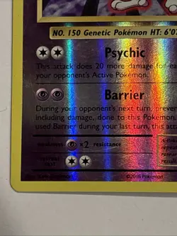 Pokemon TCG Mewtwo 51/108 XY Evolutions Reverse Holo Rare LP - Image 5