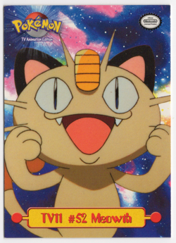 Meowth #TV11 Puzzle Piece Topps TV Animation Edition Pokemon Card - Image 1
