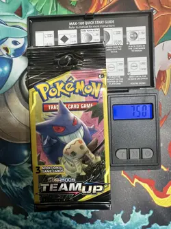 Pokemon Team Up 3 Card Mini Long Booster Pack Gengar Mimikyu Factory Sealed 7.50 - Image 1