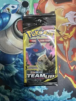 Pokemon Team Up 3 Card Mini Long Booster Pack Gengar Mimikyu Factory Sealed 7.50 - Image 3