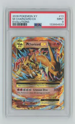 2016 Pokemon XY Evolutions PSA 9 M Charizard EX #13 PSA 9 - Image 1
