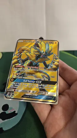 Pokemon Zeraora GX Full Art Secret Rare Holo TCG Card 201/214 SM8 Lost Thunder - Image 3