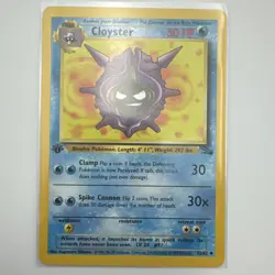 Cloyster 32/62 1st Edition Regular Non Holo WoTC Pokemon Fossil Set LP English - Image 1
