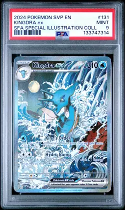 2024 POKEMON SVP EN-SV BLACK STAR PROMO #131 KINGDRA EX PSA 9 - Image 1