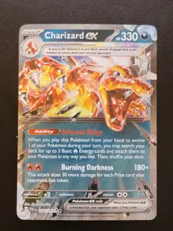Pokemon TCG Charizard ex SV03: Obsidian Flames 125/197 Holo Double Rare - Image 1
