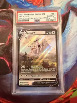 Pokemon TCG Arceus V SWSH204 Sword & Shield Promo Graded PSA 10 Gem Mint - Image 1