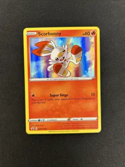 Scorbunny SWSH002 Black Star Promo Holo - Pokemon TCG Sword & Shield - Image 1