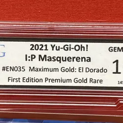 2021 Yu-Gi-Oh I:P Masquerena MGED-EN035 Premium Gold DCG 10 1st Ed - Image 4