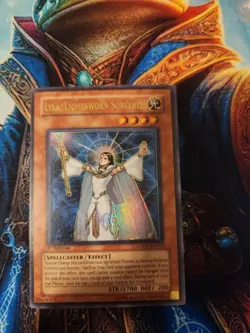 Yu-Gi-Oh Lyla, Lightsworn Sorceress - Ultra Rare LODT-EN019 1st Edition, Damaged - Image 1