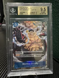 BGS 9.5 Gem Mint - Monkey D. Luffy OP11-058 Treasure Rare One Piece OP13 English - Image 1