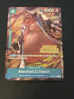 MARSHALL D. TEACH ST03-014 2023 ONLINE REGIONAL FINALIST ONE PIECE CARD GAME - Image 1