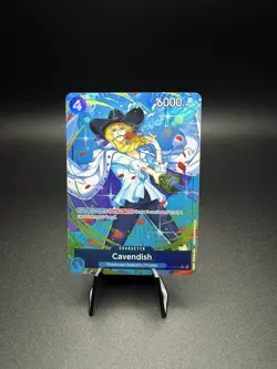 Cavendish (Parallel) Alt Art Blue OP10-045 One Piece TCG Royal Blood NM - Image 1
