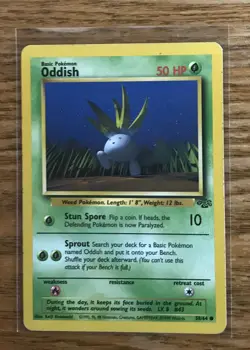 Oddish Jungle Set 58/64 Pokemon Card NM/EX - Image 1