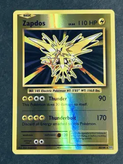 Zapdos 42/108 XY Evolutions Reverse Holo Pokemon Card NM - Image 2