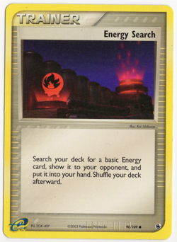 Energy Search 90/109 Ruby & Sapphire E-Reader Pokemon Card - Image 1