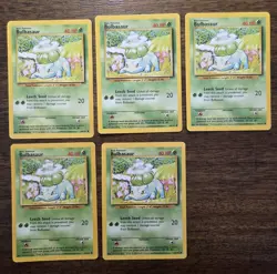 Bulbasaur #44 Base Set Unlimited LP (SINGLE CARD) - Image 1