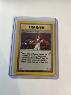 The Rockets Trap Trainer Holo Card 19/132 Gym Heroes LP+ Condition - Image 1