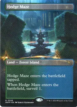 MTG: Murders at Karlov Manor: Borderless Hedge Maze: Lightly Played Condition - Image 1