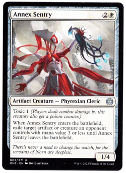(x4) Annex Sentry 002/271 Playset Non Foil Uncommon All Will Be One MTG NM - Image 1
