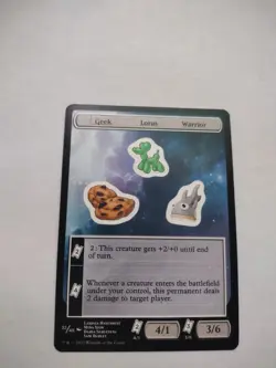 MTG Unfinity Sticker Sheet - Geek / Lotus / Warrior #032 - Image 1