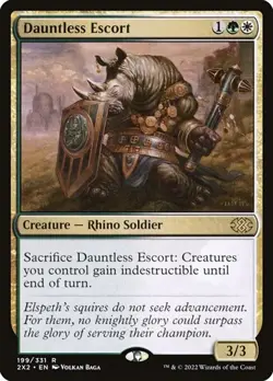 1x Dauntless Escort - Foil NM Eng MTG - Double Masters 2022 - Image 1