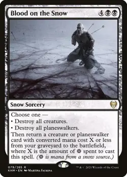 1x Blood on the Snow - Foil NM Eng MTG - Kaldheim - Image 1