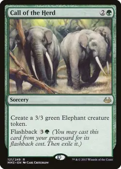 1x Call of the Herd NM Eng MTG - Modern Masters 2017 - Image 1