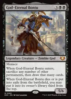 1x God-Eternal Bontu NM Eng MTG - Edge of Eternities EDH - Image 1