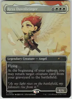 MTG Reya Dawnbringer Rainbow Foil Foil NM Secret Lair Drop Series Magic 1682 - Image 1