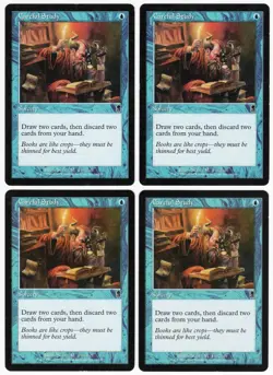 Careful Study x4 4x 2001 Odyssey PLAYSET Blue Common Sorcery MTG SP - NM AZ2 - Image 1