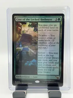 MTG, Case of the Locked Hothouse FOIL NM 155 Murders at Karlov Manor Foil - Image 1