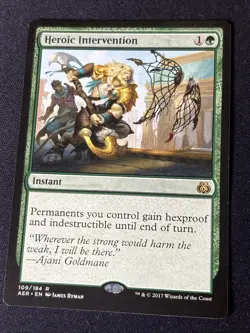MTG Heroic Intervention Aether Revolt 109/184 Regular Rare NM - Image 1