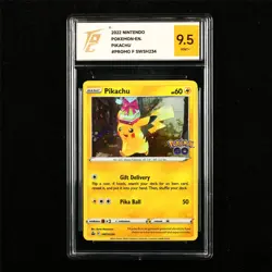 TQG 9.5 MINT+ 2022 Pokemon ENG Pikachu SWSH234 Promo - Image 1