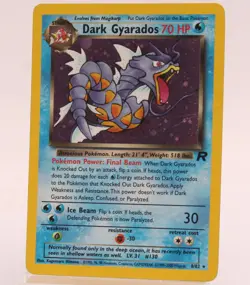 Team Rocket's Dark Gyarados 8/82 Rare Holo Pokemon TCG Card - Image 1