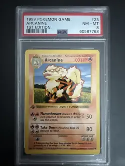 1999 Pokemon Game Arcanine 1st Edition Nm-Mt 8 - Image 1