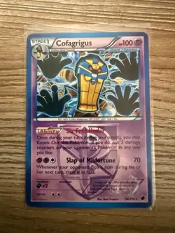 2013 Pokemon Cofagrigus (Team Plasma) 56/116 Plasma Freeze Holo - Image 1