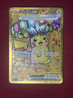 Pikachu Ex 247/191 Surging Sparks Gold Condition Pokemon TCG NM MINT - Image 1