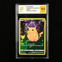 TQG 9.5 MINT+ 2021 Pokemon ENG Pikachu 005/025 R - Image 1