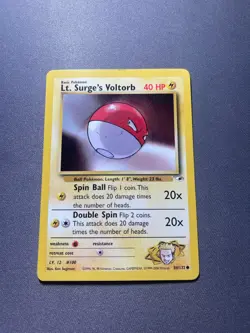 Pokemon TCG - Lt. Surge's Voltorb - Gym Heroes Unlimited - 84/132 - Wizards - Image 1