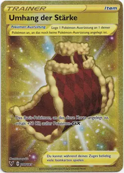 Pokemon Umhang der Starke Gold Secret Rare Farbenschock 200/185 NM Deutsch - Image 1