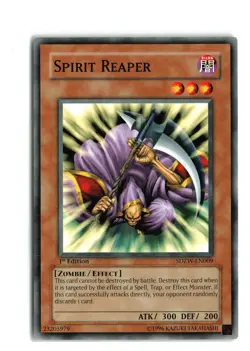 SPIRIT REAPER SDZW-EN009 1st EDITION YUGIOH TCG LP - Image 1