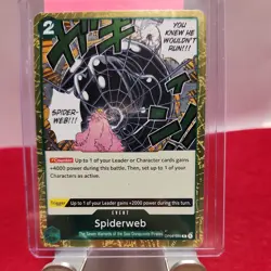Spiderweb - OP04-035 - NM - M One Piece TCG English Card - Holo Rare - Image 1