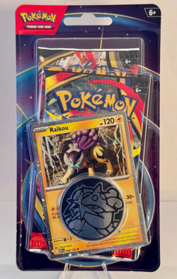 Pokemon TCG Raikou 2-Pack Blister – Raikou Promo Card + Coin + 2 Booster Packs - Image 1