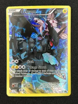 Pokemon TCG Zekrom XY76 Full Art Promo Holo Basic XY 2015 Card - Image 1