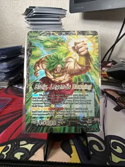 Broly Legends Dawning GOLD STAMP Leader Foil Dragon Ball Super Card Game | NM - Image 1