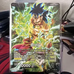 Broly Legends Dawning GOLD STAMP Leader Foil Dragon Ball Super Card Game | NM - Image 3