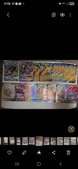 Pokemon GX V Vmax Jumbo Card Lot Pikachu Charizard Snorlax Alakazam - Image 2