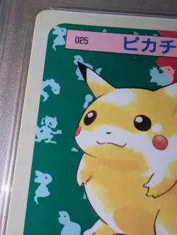 PSA 6 Pokemon Japanese Topsun Card Pikachu #25 Blue Back 1995 - Image 3