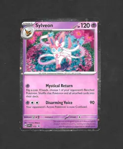 Sylveon SVP 172- Scarlet & Violet Black Star Promo Cosmos Holo Pokemon Card TCG - Image 1